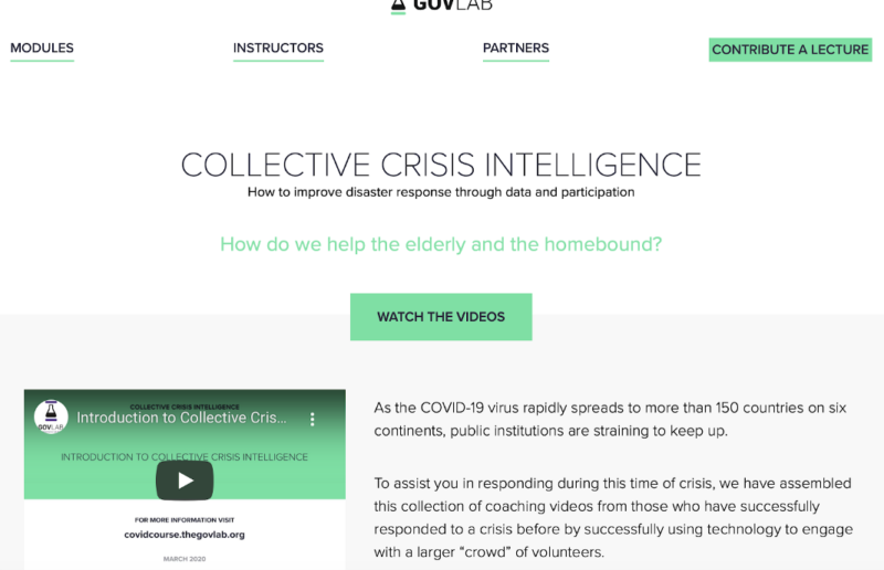 Gov Lab Crisis Module